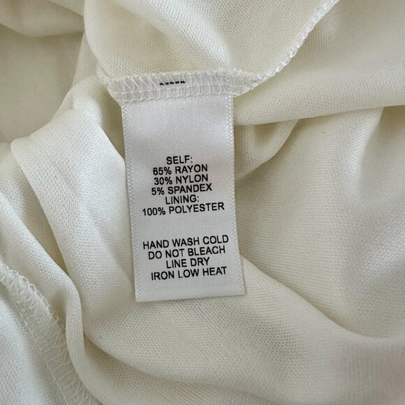 Lulus White Deep V-neck A-Line Sleeveless Lined Dress Size S - Picture 7 of 7